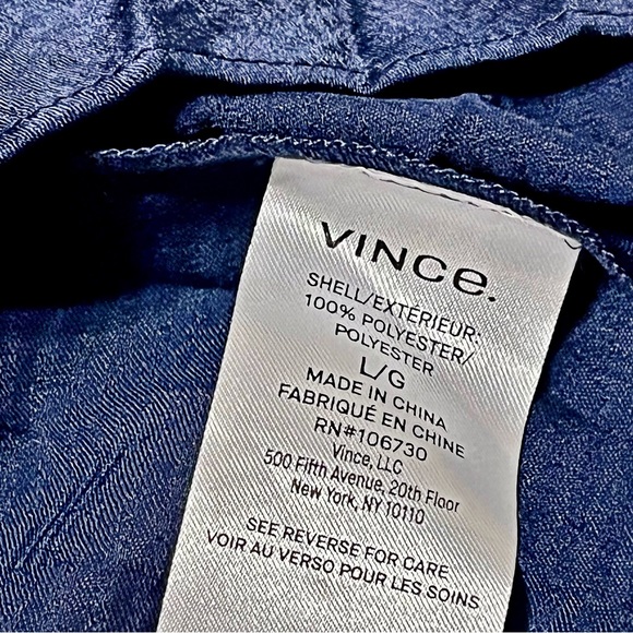 NWT Vince Midnight Navy Blue Pleated Camisole Blouse - Picture 6 of 7